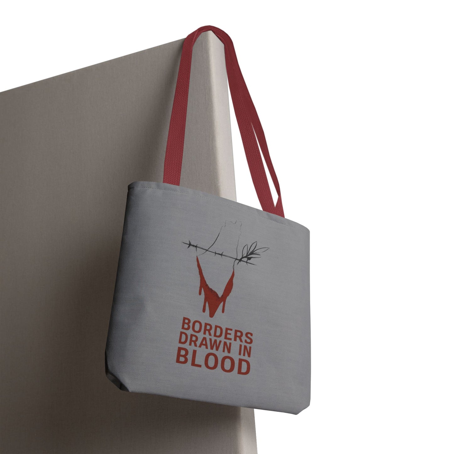 Borders Drawn in Blood – Gaza Resistance Tote Bag