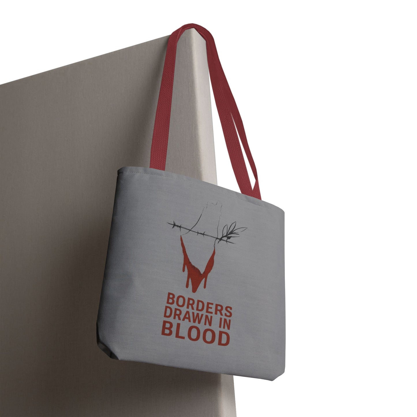 Borders Drawn in Blood – Gaza Resistance Tote Bag