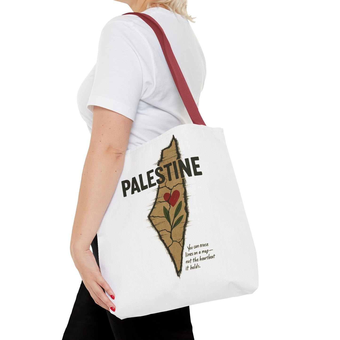 Palestine Heart – Roots & Blood Edition Tote Bag