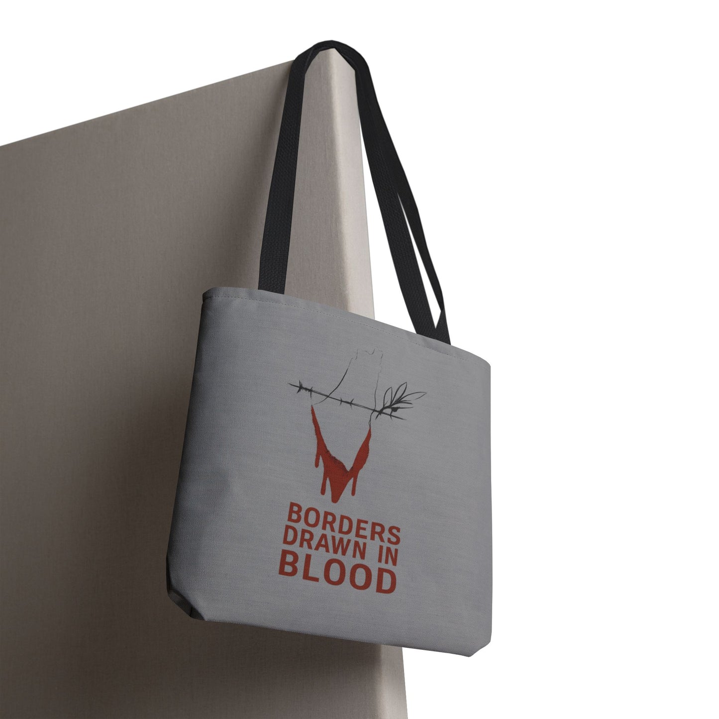 Borders Drawn in Blood – Gaza Resistance Tote Bag