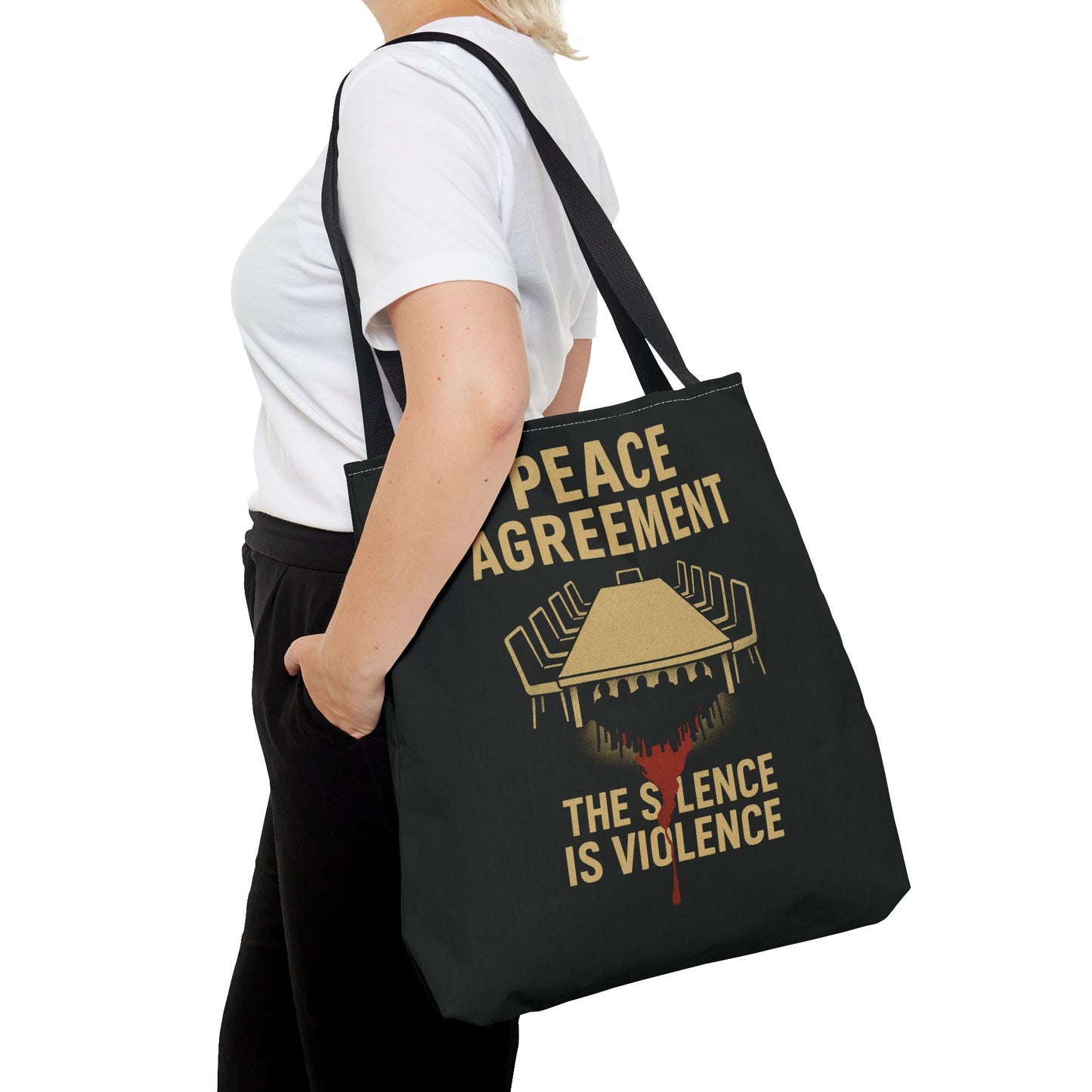 Peace Agreement: Silence is Violence Tote