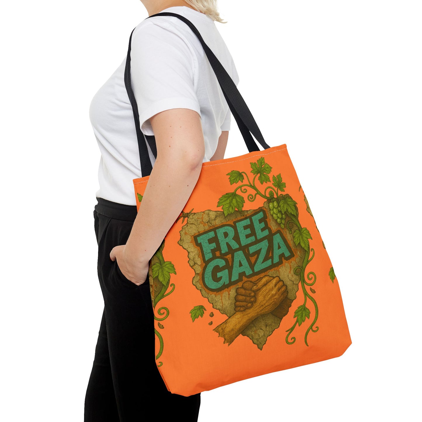 FREE GAZA — Roots of Resistance Tote Bag