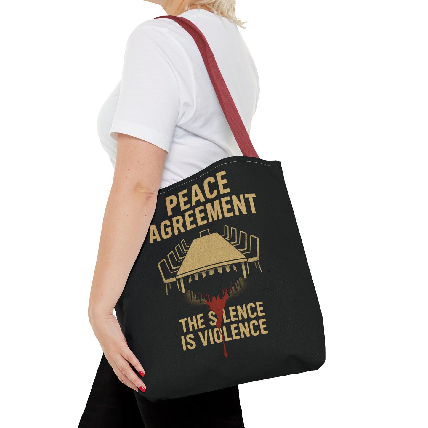 Peace Agreement: Silence is Violence Tote