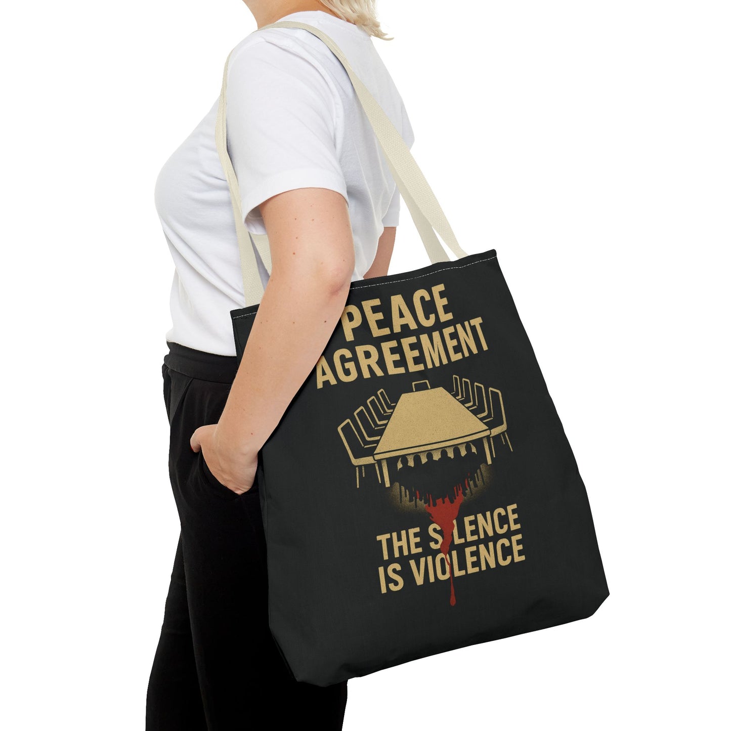 Peace Agreement: Silence is Violence Tote