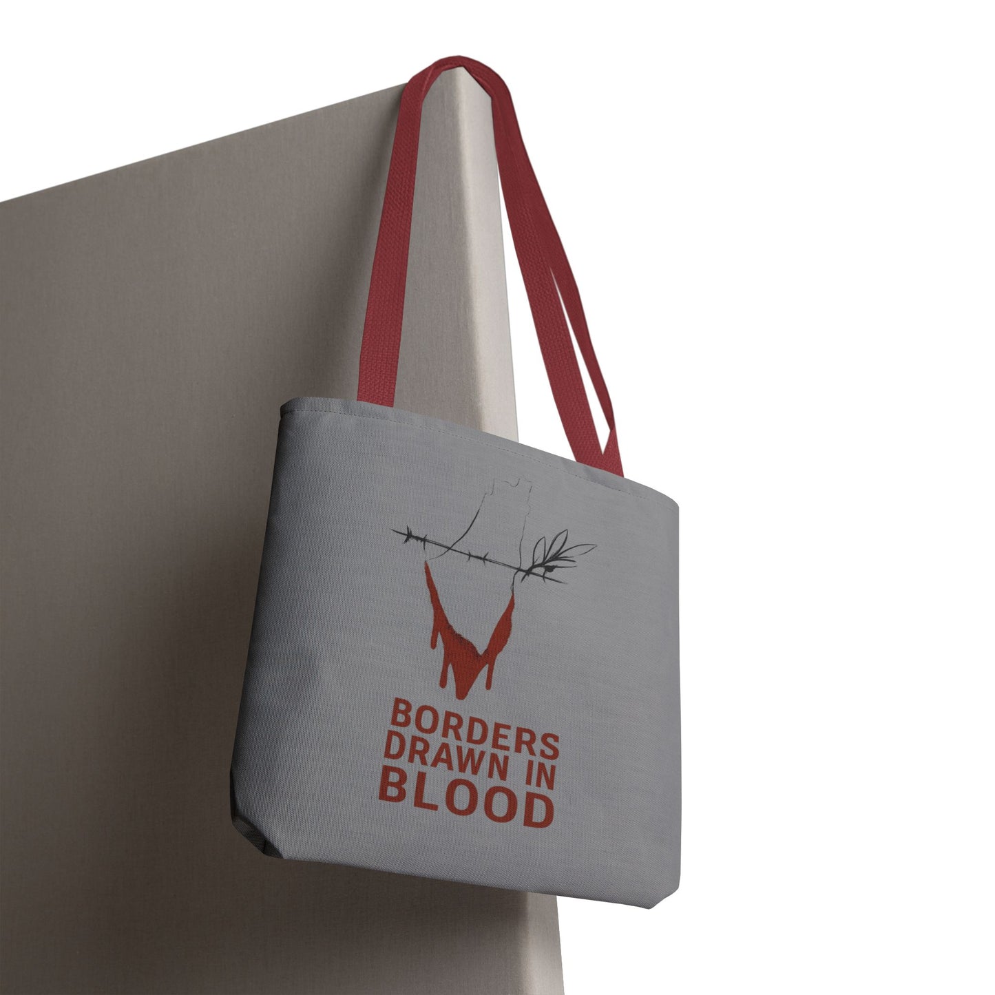 Borders Drawn in Blood – Gaza Resistance Tote Bag