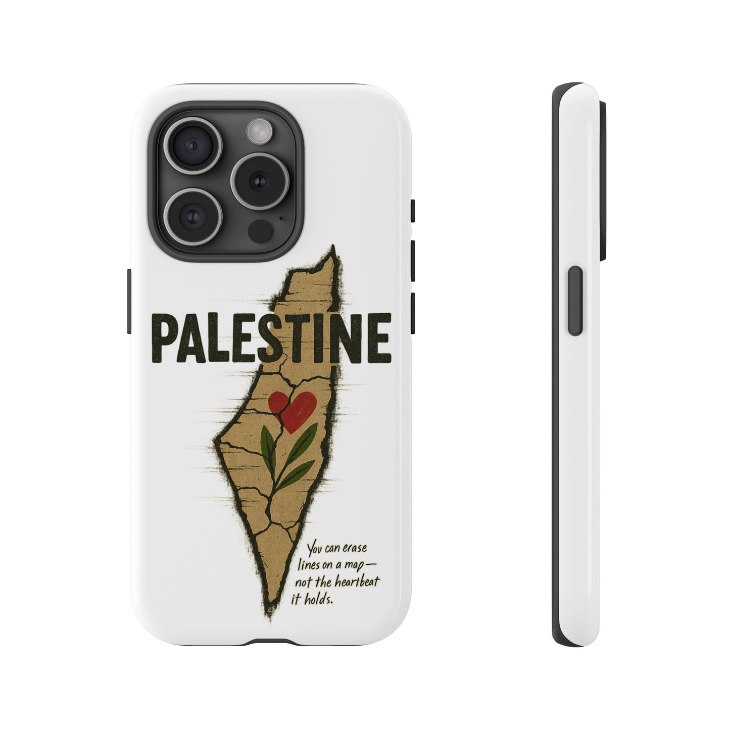Palestine Heart – Roots & Blood Edition Phone Case