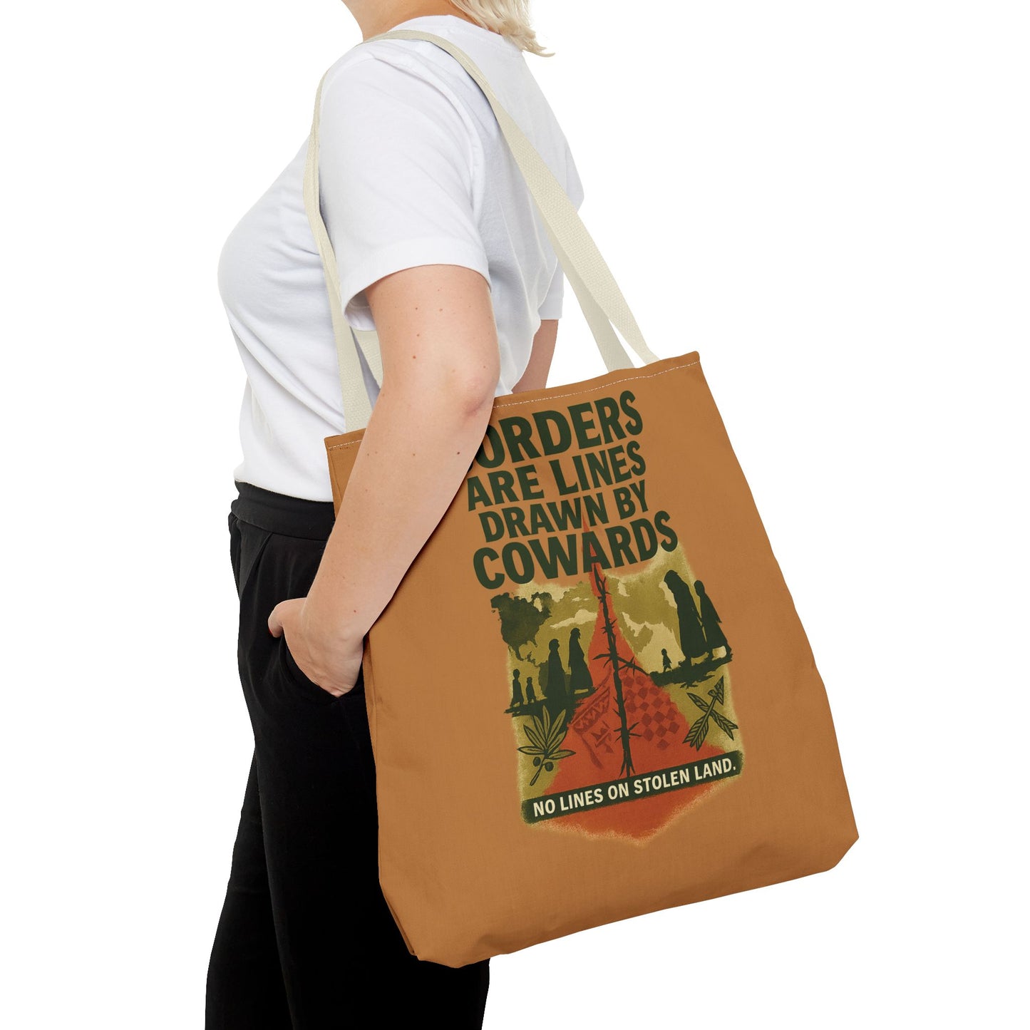 Borders Are Lines Drawn by Cowards Tote