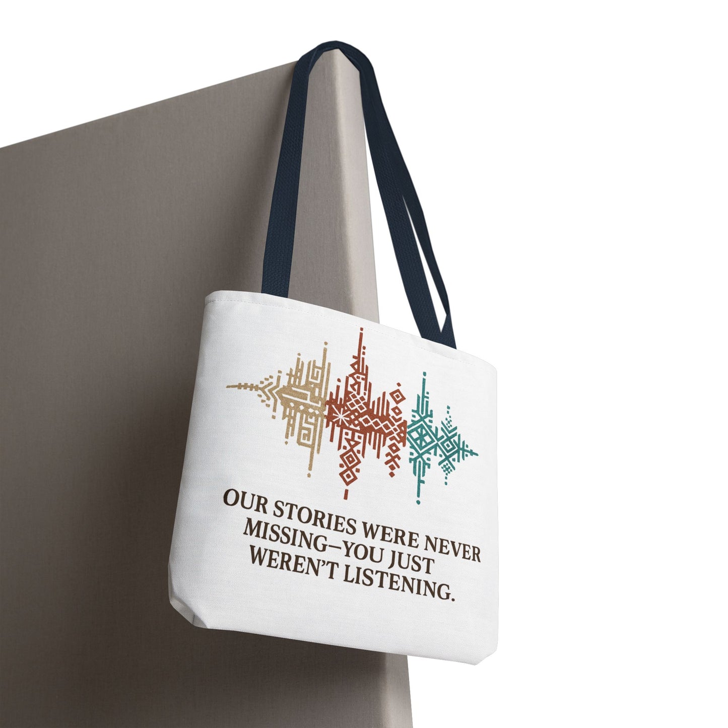 “Our Stories Were Never Missing” – Heritage Pattern Tote