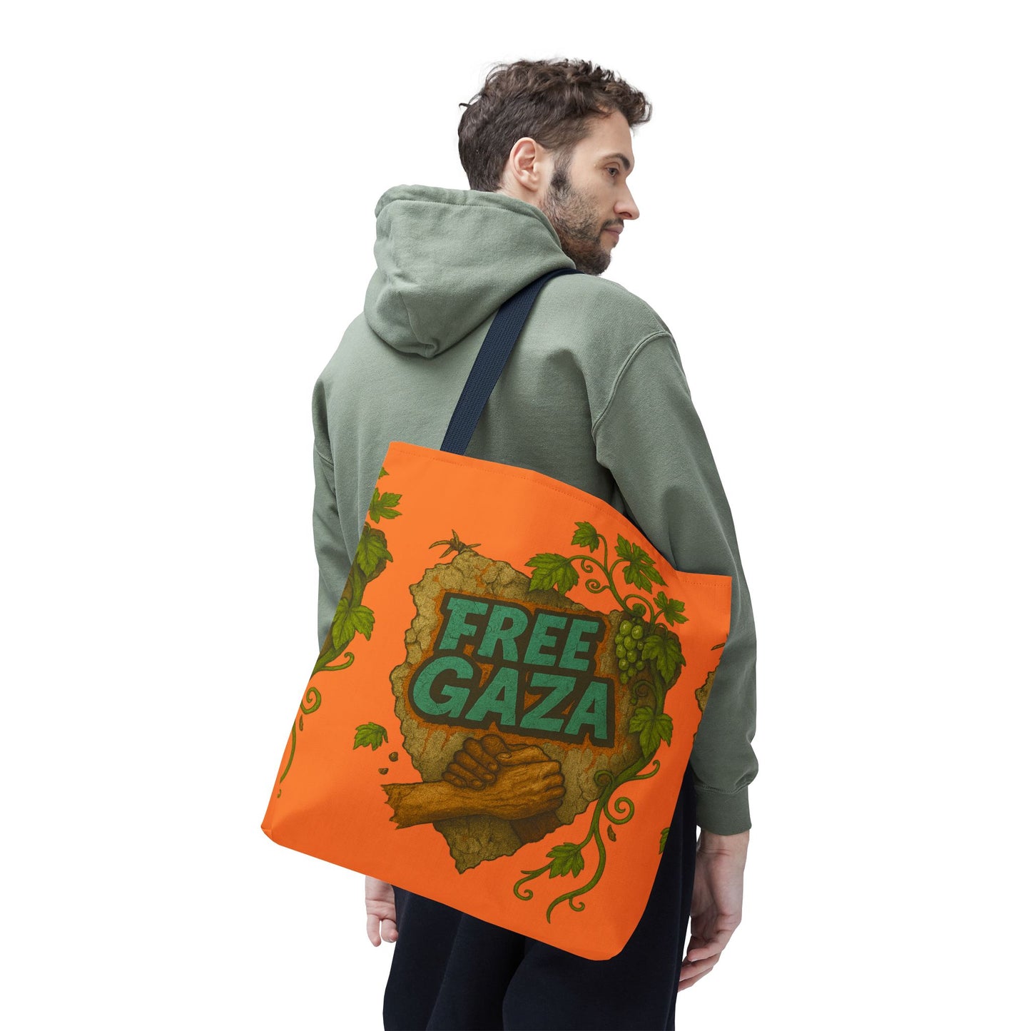 FREE GAZA — Roots of Resistance Tote Bag