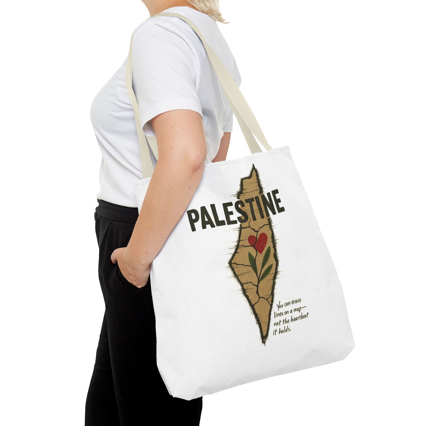 Palestine Heart – Roots & Blood Edition Tote Bag