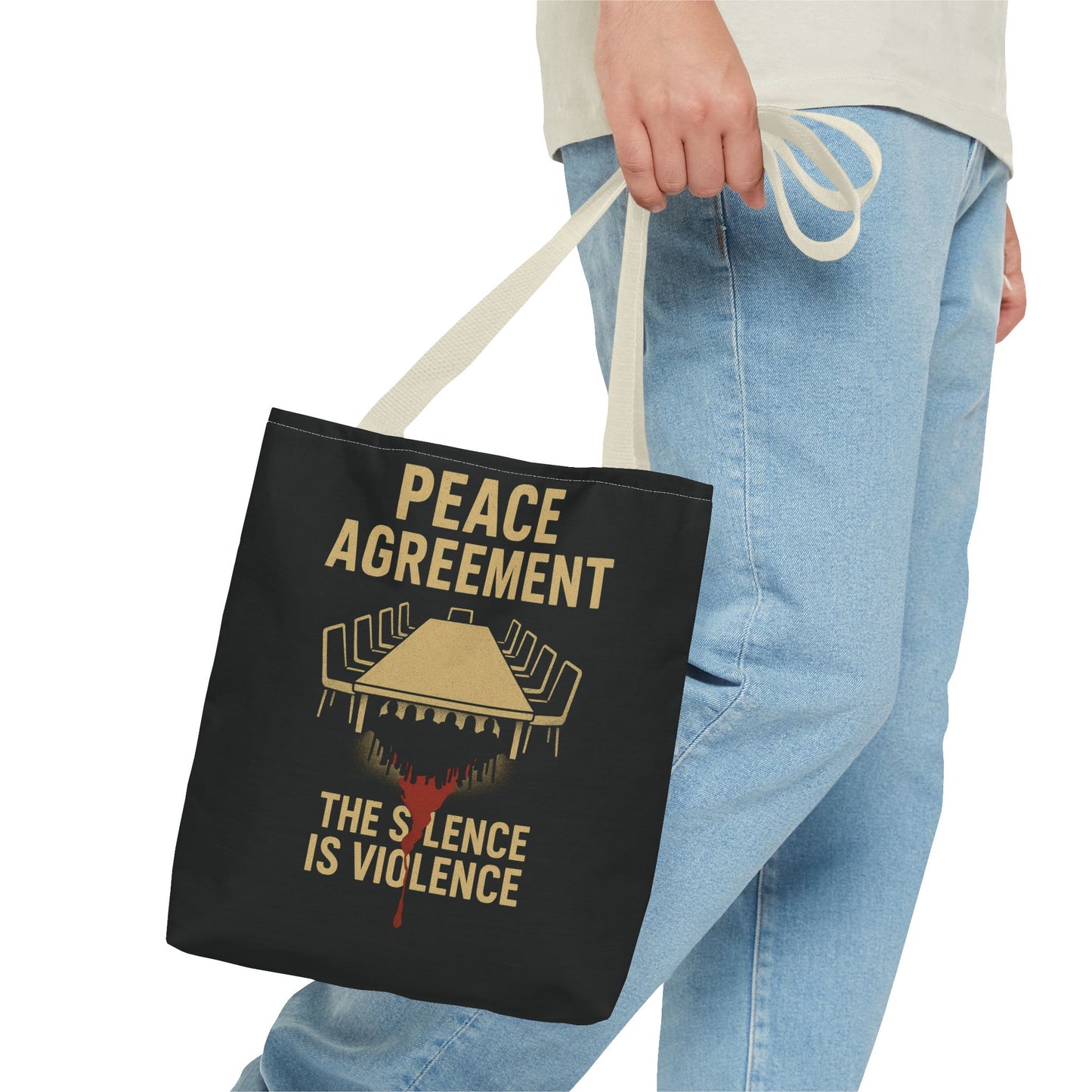 Peace Agreement: Silence is Violence Tote