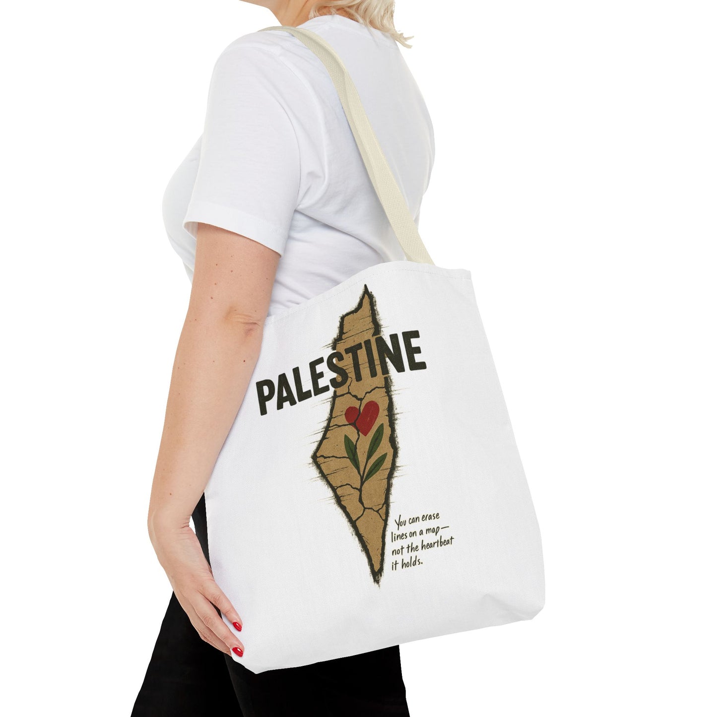 Palestine Heart – Roots & Blood Edition Tote Bag