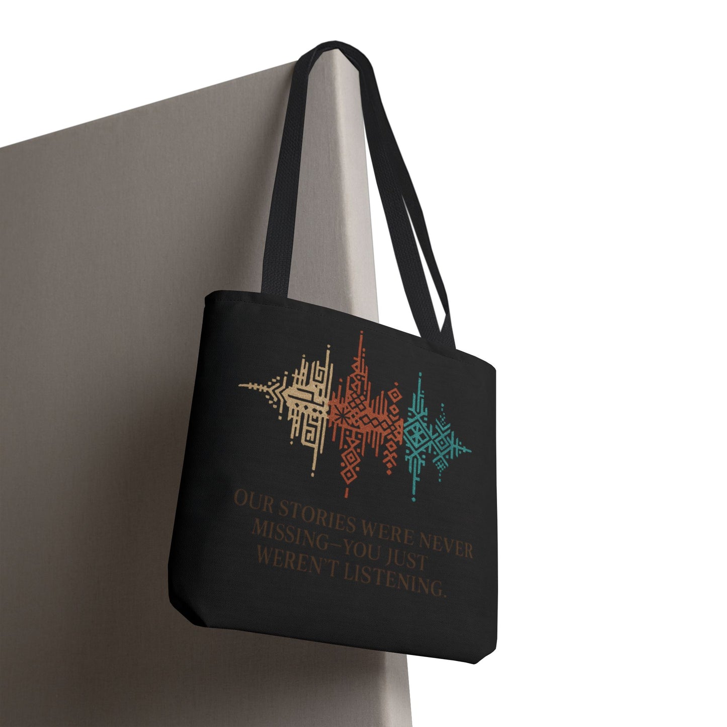 “Our Stories Were Never Missing” – Heritage Pattern Tote
