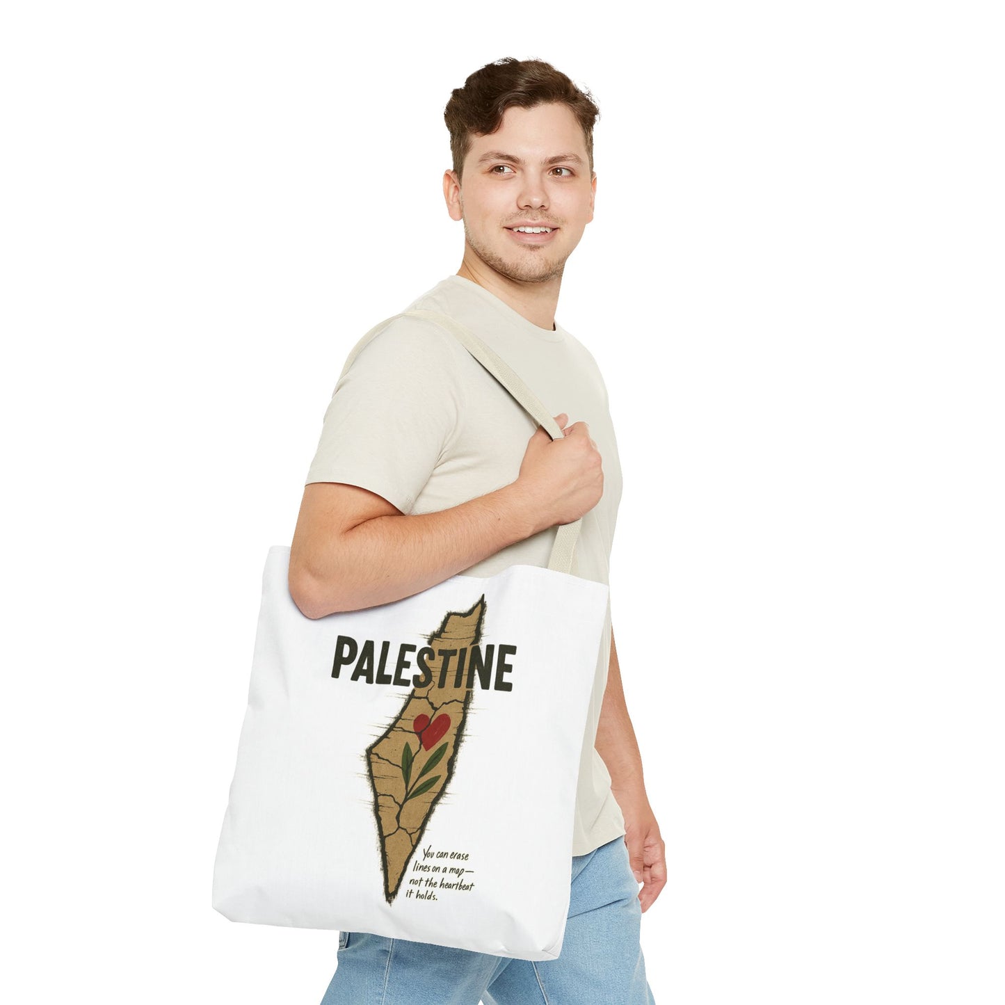 Palestine Heart – Roots & Blood Edition Tote Bag
