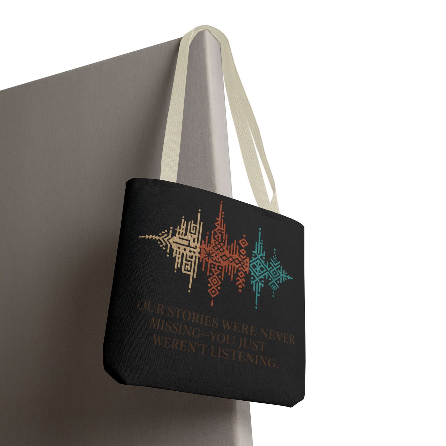 “Our Stories Were Never Missing” – Heritage Pattern Tote