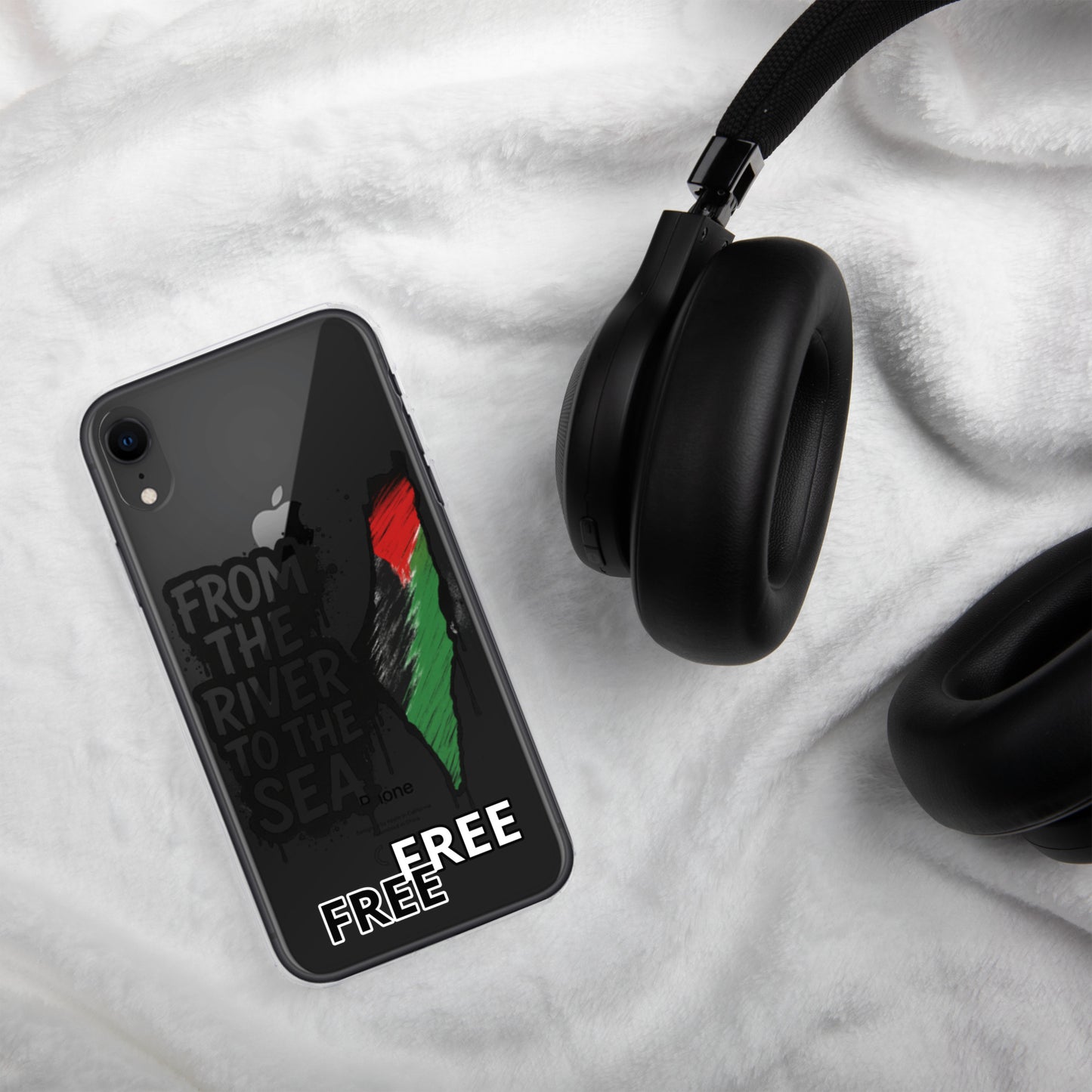 rom the River to the Sea | Transparent iPhone® Case | Palestine Protest Case | Activist Phone Cover